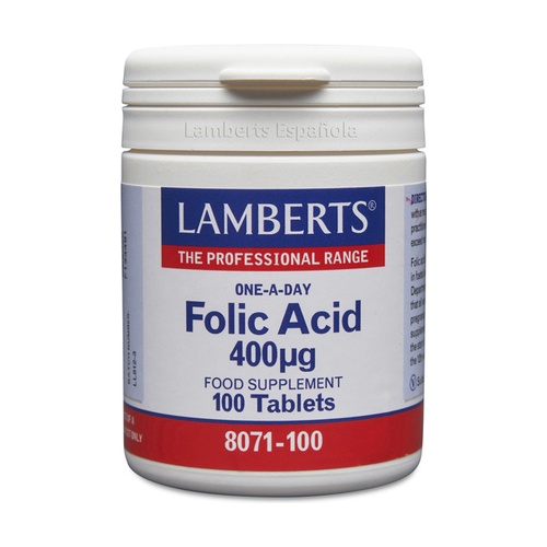 Acido Folico 400 Ug 100 Tab.  (Lamberts)