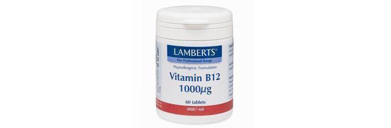 Vitamina B-12 1,000 Mcg. 60 Comp. (Lamberts)