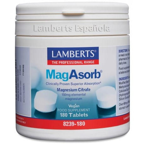 Magasorb "Citrato Mg" 180 Tab. (Lamberts)
