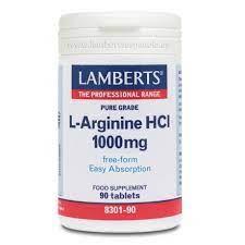 L-Arginina Hci 1000Mg 90 Caps. (Lamberts)