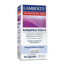 Acidophilus Extra 4 30 Caps. (Lamberts)