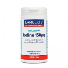 Iodine *Yodo* 180 Tab. 150 Pg (Lamberts)
