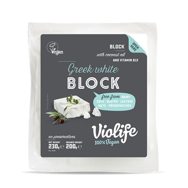 Bloque Vegano Estilo Griego 230 Grs. (Violife)