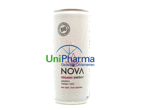 Bebida Energetica "Naranja F. Pasion Mango" 250 Ml. (Nova)