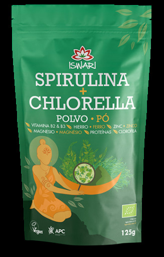 Espirulina Chlorella Bio 125 Grs. (Iswari)