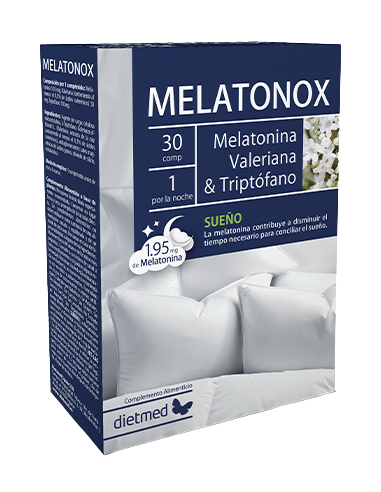 Melatonox "Melatonina,Valeriana Y Triptofano" 30 Comp. (Dietmed)
