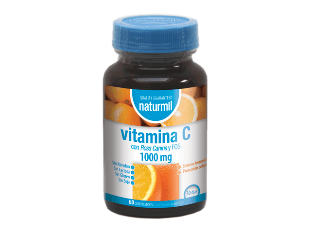 Vitamina C Con Rosa Canina 1000Mg. 60 Comp. (Naturmil)