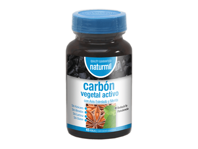 Carbon Vegetal Activo 45 Perlas (Naturmil)
