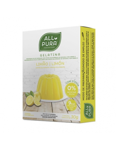 Gelatina Limon Estevia 2 X 15 Grs. (All Pura)