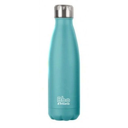 Botella Termo Acero Inox. Turquesa C/ Funda 500 Ml. (Irisana)