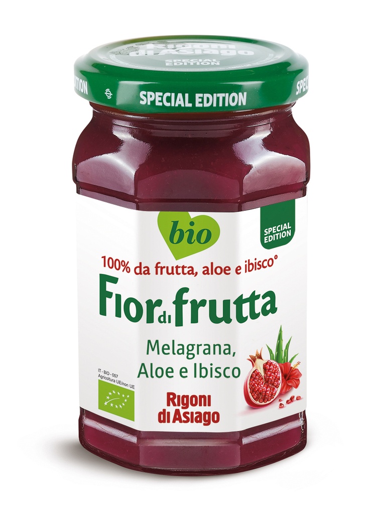 Mermelada Granada Aloe e Hibisco Bio 250 Grs. (Rigoni Di Asiago)