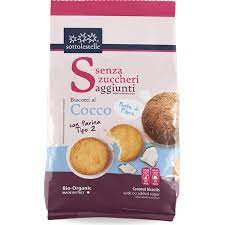 Galleta S/Azucar Coco Trigo tipo 2 250 Grs. (Sottolestelle)