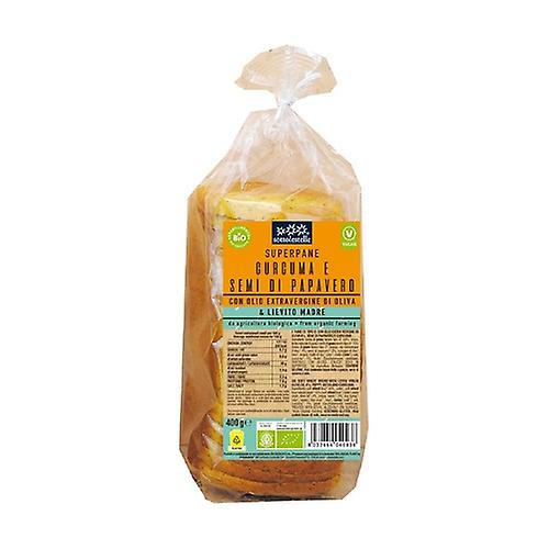 Pan Molde Trigo Con Curcuma Y Amapola 400 Grs.(Sottolestelle)