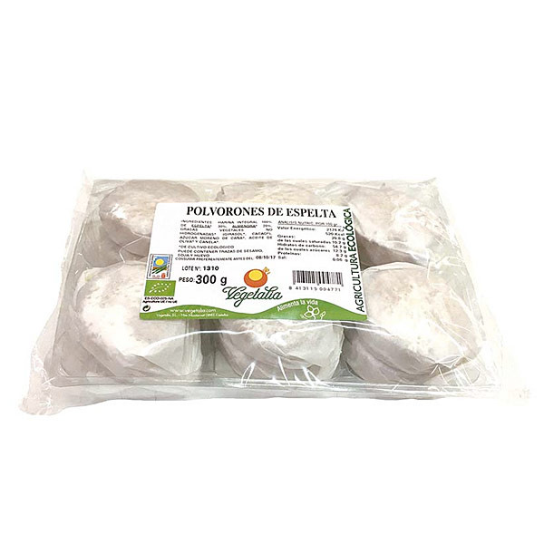 Polvorones De Espelta 300 Grs. (Vegetalia)