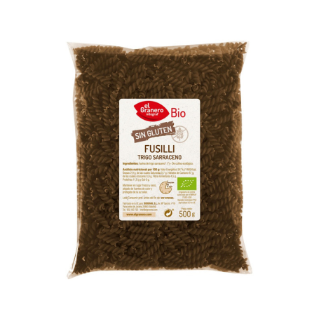 Fusilli Trigo Sarraceno S/Gluten  500Gr (El Granero)