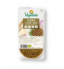 Vegeburguer Queso Seitan Bio 160 Grs. (Vegetalia)