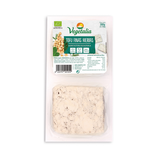 Tofu Finas Hierbas Bio 300 Gr. (Vegetalia)