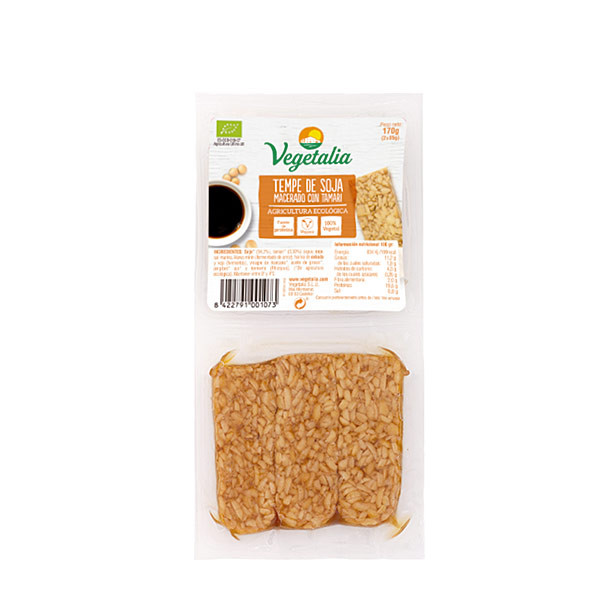 Tempe Soja Macerado Tamari 170 Gr. (Vegetalia)