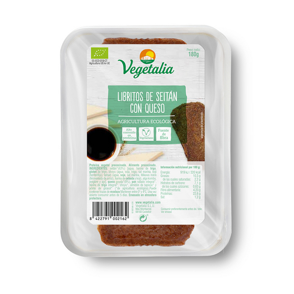 Libritos De Seitan Y Queso Bio 180 Grs. (Vegetalia)