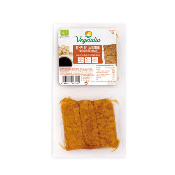 Tempe Garbanzo Macerado Tamari 170 Gr. (Vegetalia)