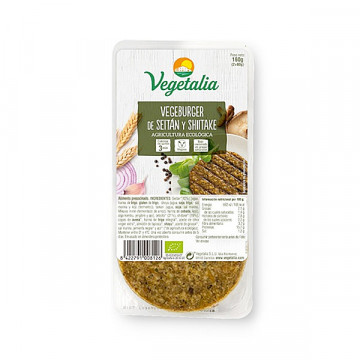 Vegeburguer *Hamburguesa* Seitan Shitake Bio 160 Gr. (Vegetalia)