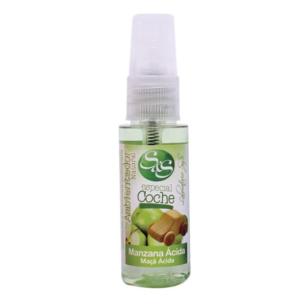 Ambientador Coche Pulverizador 30 Ml. Manzana Acida (Lab. S&S)
