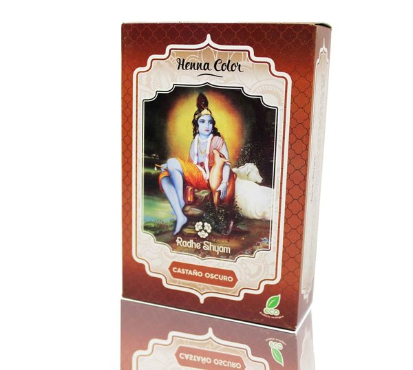 Henna Polvo Castaño Oscuro 100 Grs. (Radhe Shyam)