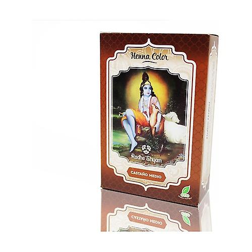 Henna Castaño Medio Polvo 100 Grs. (Radhe Shyam)