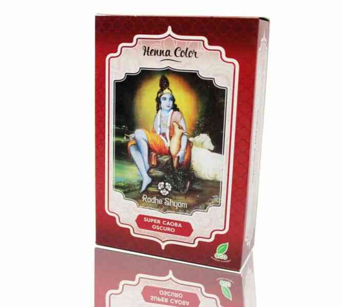 Henna Super Caoba Oscuro Polvo 100 Grs. (Radhe Shyam)