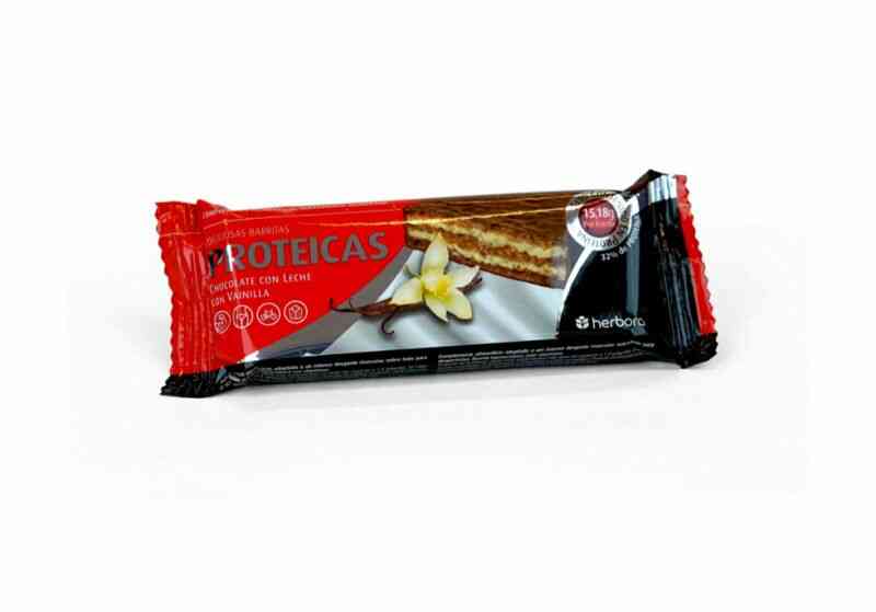 Barritas Proteicas Choco Leche + Vainilla 47 Grs. (Herbora)