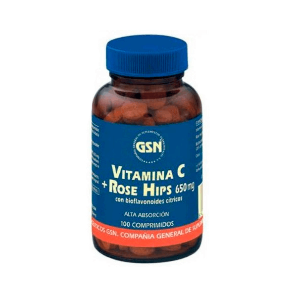 Vitamina C + Rose Hips 100 Comp.(Gsn)