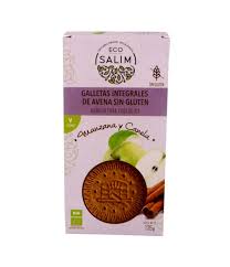 Galleta Integ. Avena Manzana Canela S/Gluten Eco 135 Grs. (Eco Salim)