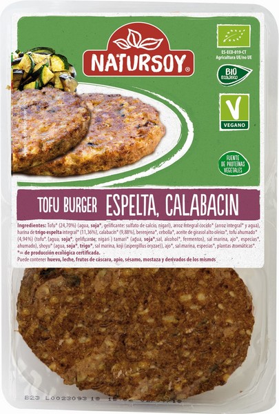 Hamburguesa Espelta-Calabacin 160Gr