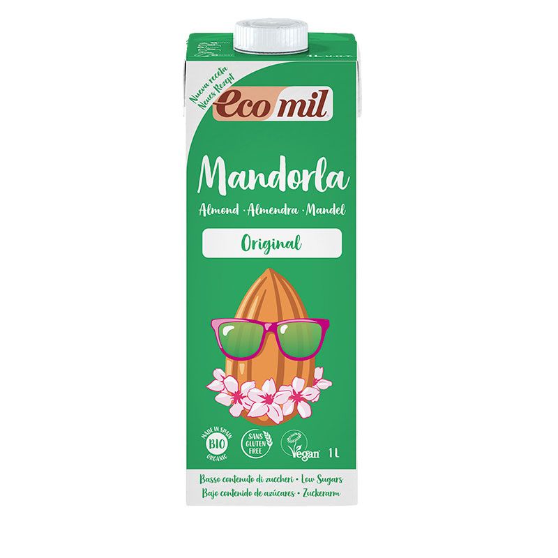 Bebida De Almendras C/Agave 1L. (Ecomil)
