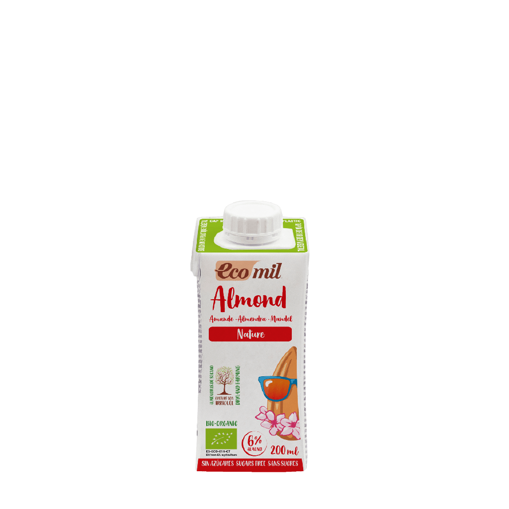 Bebida Almendra Natural S/Azucar 200 Ml. (Ecomil)