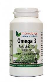 Omega 3 Basic  Tg 18:12  1000 Mg. 90 Perlas (Manabios)