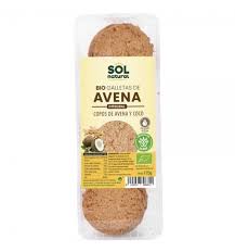 Galletas Avena Coco Agave Bio 175 Grs. (Sol Natural)
