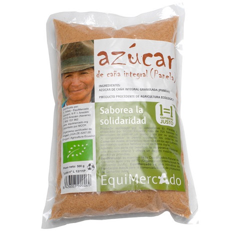 Azucar De Caña Moreno Integ. 1Kg. *Panela* (Comercio Justo)