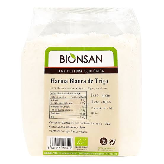 Harina Blanca De Trigo *Hay Otro Cod.* 500G (Bionsan)