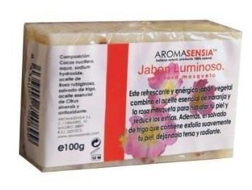 Jabon Rosa Mosq. "Luminoso" 100 Grs. (Aromasensia)