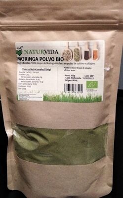 Moringa Polvo Bio 200 Grs. (Naturvida)