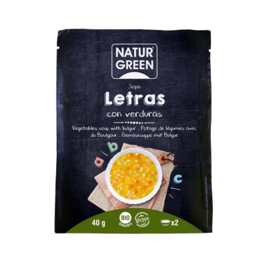 Sopa Letras Con Verduras 40 Grs. (Naturgreen)