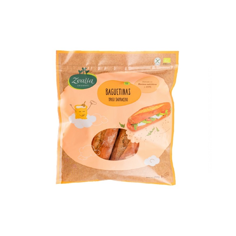 Baguettina Sarracena Bio  250 Grs. S/Gluten (Zealia)