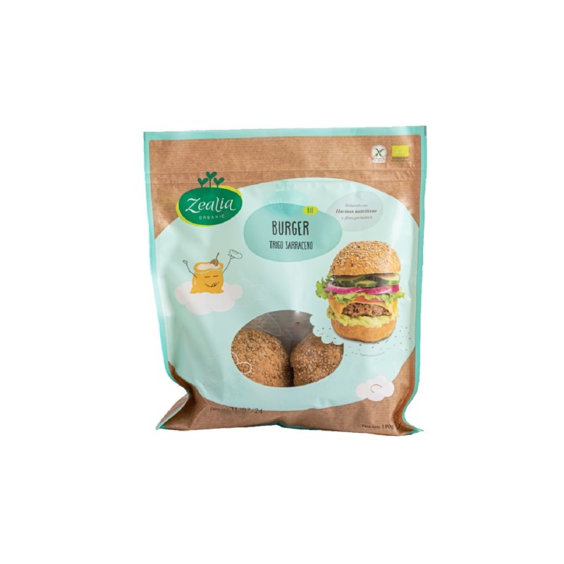 Pan Burguer masa madre 190 Grs. sin Glut. (Zealia)
