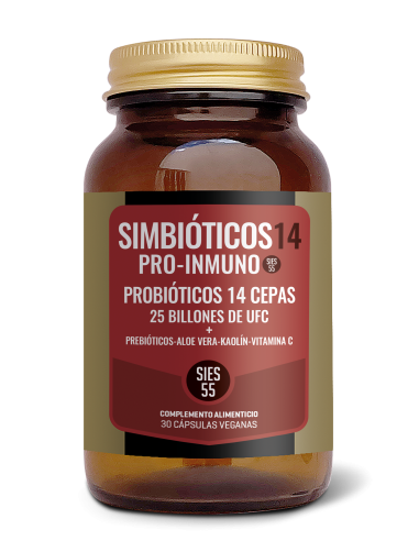 Simbioticos Pro Inmuno, Antes Aloebiotic14  30 Caps. (Sies 55)