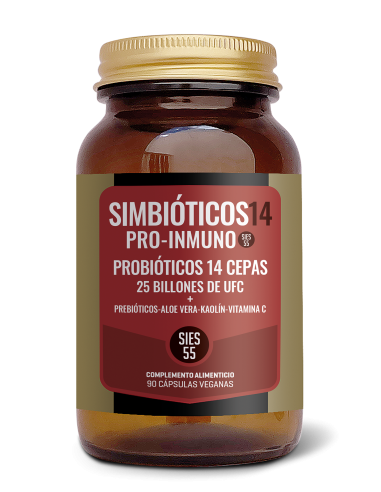 Simbioticos Pro Inmuno, Antes Aloebiotic14 90 Caps. (Sies 55)