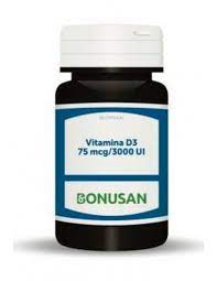 Vitamina D3 75 Mcg 3000 Ui 60 Caps. (Bonusan)