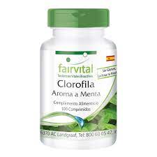 Clorofila (Perejil) Mastic. Sabor Menta 100 Pastillas (Fairvital)