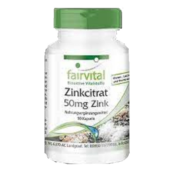 Citrato De Zinc 50 Mg. 90 Caps. (Fairvital)