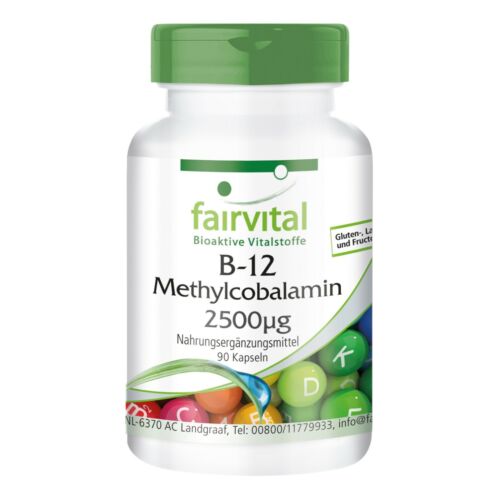 B12 Metilcobalamina 2.500 ug 90 Caps. (Fairvital)